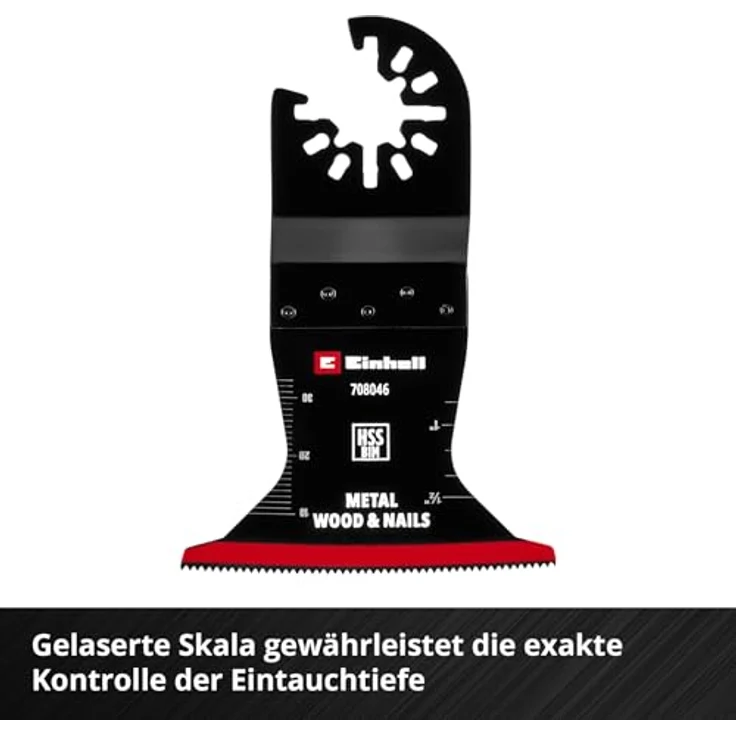 Einhell Tauchsägeblatt Bi-Metall 65 mm, für Metall- und Holzbearbeitung, PTFE-Finishing, 42 mm Eintauchtiefe, schnell wechselbar – Bild 5