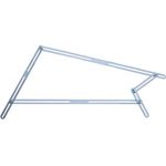 hedue® Winkelschablone T512 - Treppenlehre mit 48 Aluschienen, Treppenwinkelschablone, Treppenschablone zum Übertragen von vieleckigen Konturen