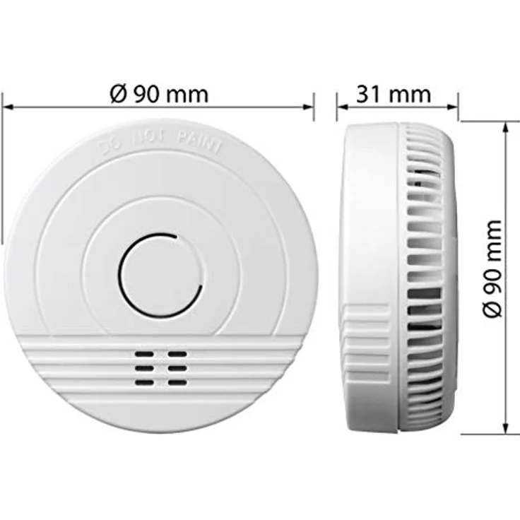 SEBSON Rauchwarnmelder 5 Jahres Batterie, DIN EN 14604, fotoelektrischer Rauchmelder GS536GC, Brandschutz – Bild 3