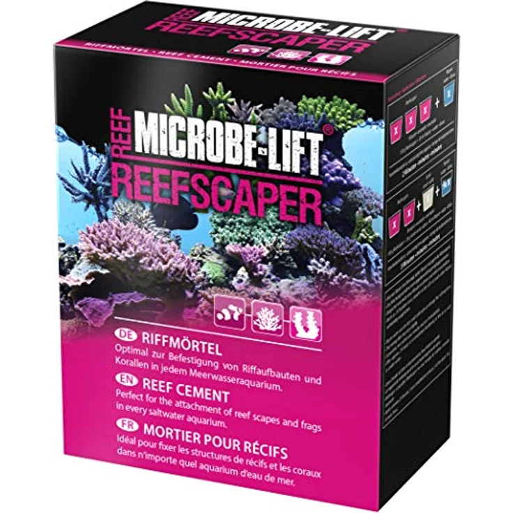 MICROBE-LIFT® - Reefscaper | Riffmörtel zur sicheren Befestigung von Stein & Riffkeramik Aufbauten, Korallen und Ablegern in jedem Meerwasser Aquarium | Korallenkleber | Inhalt: 1000 g – Bild 1