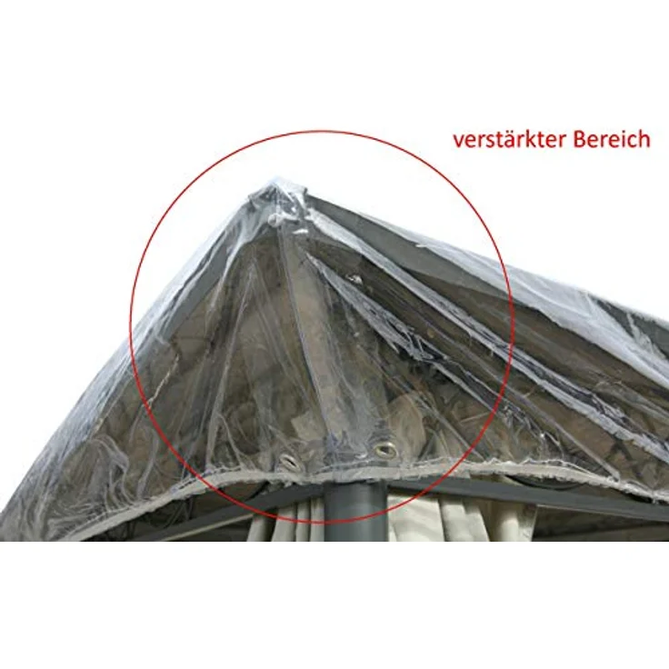 Grasekamp Schutzhaube 3 x 4 m für Pavillon Abdeckplane Plane Regenschutz – Bild 3