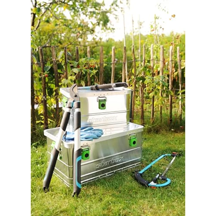 ALUTEC München Werkzeugbox ALUTEC Aluminiumbox Starbox 50 (585x390x270mm), 50 l, aus hochwertigem Aluminium, stoß- und formbeständig, spritzwassergeschützt – Bild 6