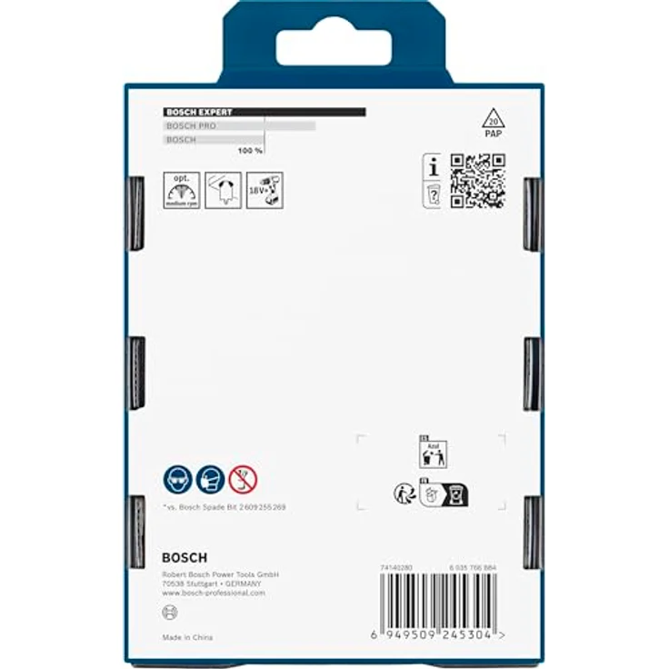 BOSCH EXPERT Self Cut Speed Flachfräsbohrer-Set 3-teilig, 20/22/25 mm, für Hochgeschwindigkeitsbohren in Holz – Bild 4