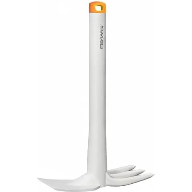 Fiskars Kombihacke zum Pflanzen von Blumen oder zum Jäten von Unkraut, Länge: 32,2 cm, Weiß-Orange, Glasfaserverstärkter Kunststoff, Light, 1027035 – Bild 4