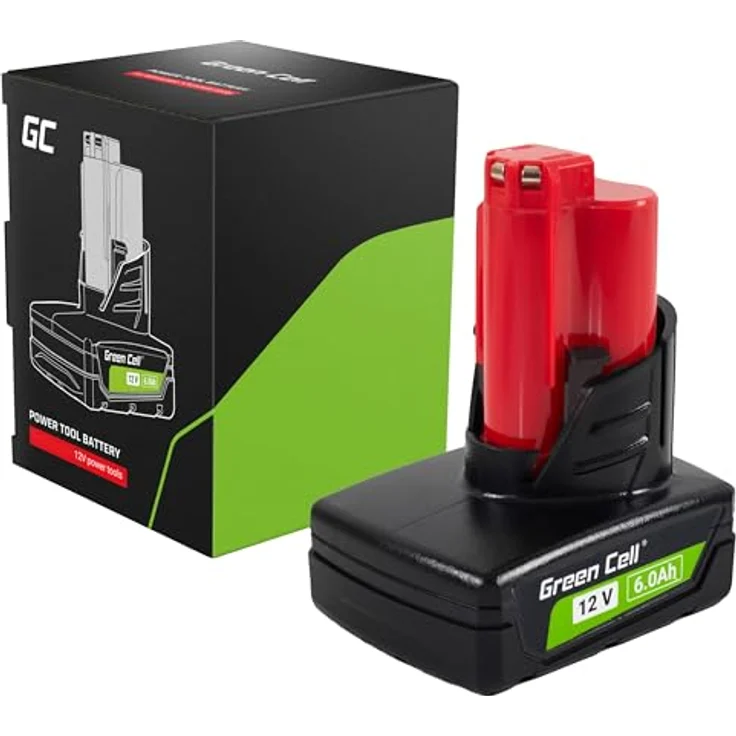 Green Cell Akku 12V 6Ah Li-Ion für Milwaukee M12 Elektrowerkzeuge — Hochleistungs-Ersatzakku mit 1000 Ladezyklen und kein Memory-Effekt – Bild 5