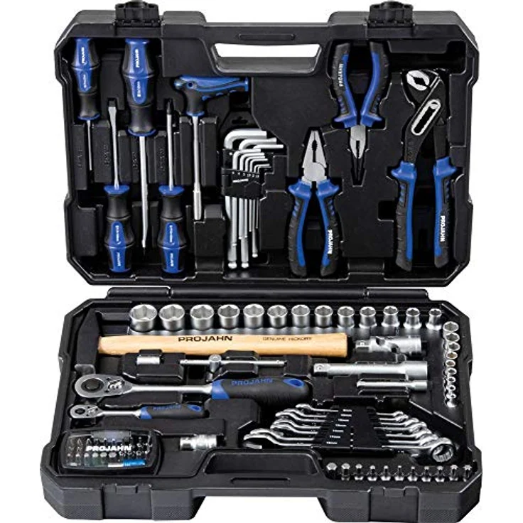 Projahn Universal-Werkzeugkoffer 98-tlg. mit ergonomischer Knarre und hoch ​​​​​​​wertigen Materialien für Langlebigkeit – Bild 1