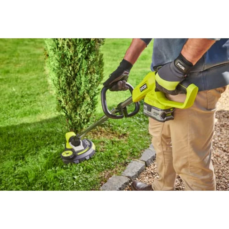 RYOBI - Kantenschneider/Kantenschneider, 18 V – Ø 33 cm – Kantenschneidefunktion mit Fußsteuerung – Ø Draht 1 x 1,65 mm Akku und Ladegerät – RY18LT33A-0 – Bild 4