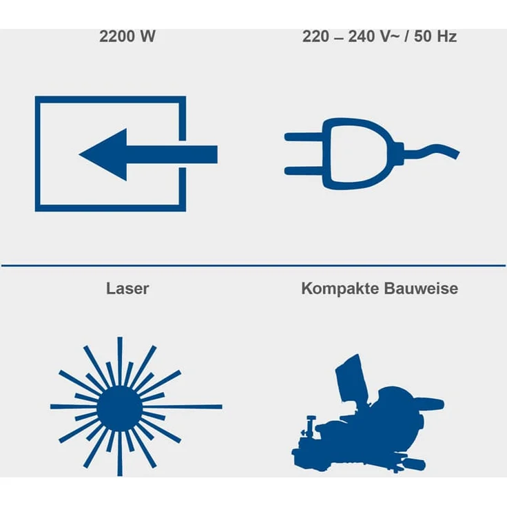 Scheppach HM254SPX Kappzugsäge inkl. 2.Sägeblatt - 2200W | Ø254mm Sägeblatt | Schnittbreite/höhe: 340mm x 90mm | inkl. Laser | Aluauflagen, Drehtisch mit Schnellarretierung, Kappsäge Gehrungssäge – Bild 4