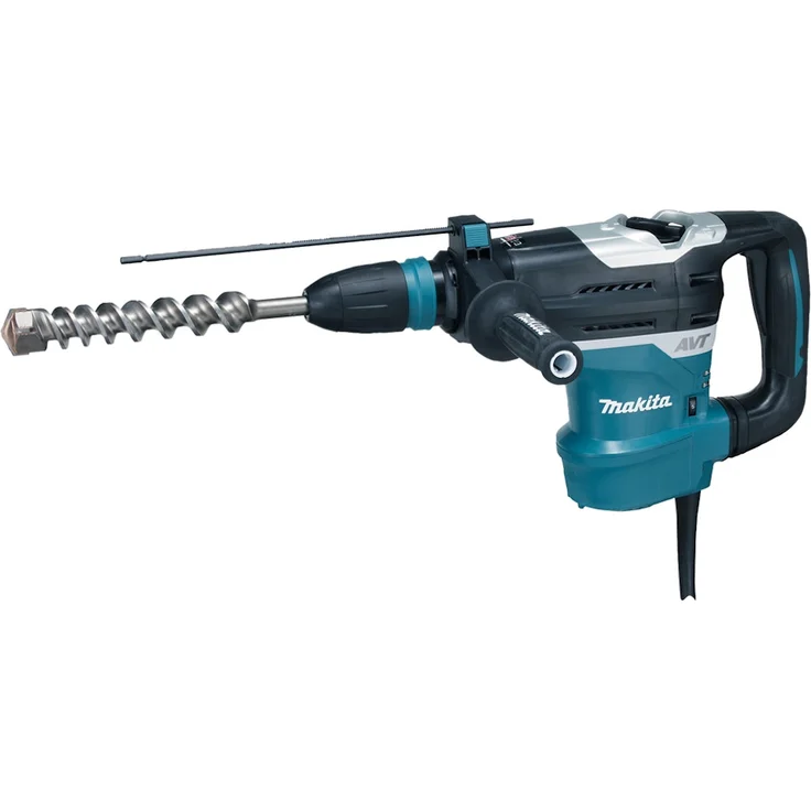 Makita HR4013C Kombi-Hammer für SDS-MAX 40 mm, Seitengriff, D-Griff, Bohrerfett, Tiefenanschlag, Tiefziehteil, Transportkoffer – Bild 2