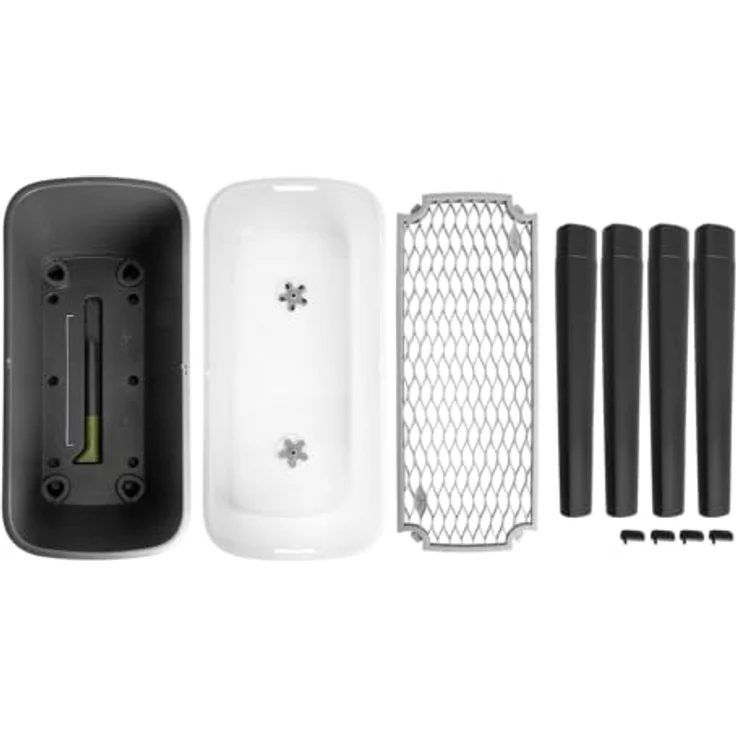 elho Noa Anzucht Tisch 80 - Hochbeete mit Abdeckung und Bewässerungssystem - Kräuterbeet aus 100% recyceltem Plastik - Ø 78.5 x H 34.2 cm - Schwarz/Living Schwarz – Bild 4