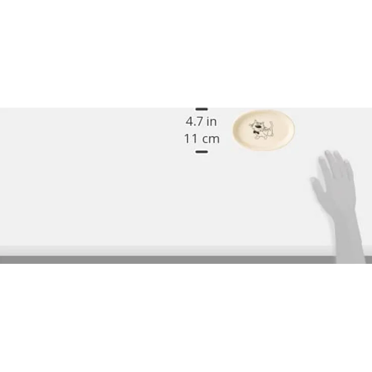 Nobby Katzen Keramik Schale oval hellbraun / beige 17 X 11 X 2,5 cm – Bild 4