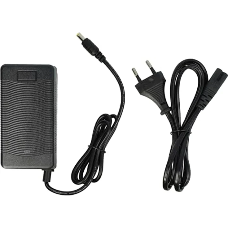 vhbw Ladegerät kompatibel mit MiFa Phylion Fahrradakkus, 36 V Li-Ion E-Bike Ladegerät mit Rundstecker-Anschluss, 60 W, 200 cm Kabel – Bild 2