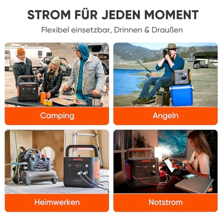 Jackery Explorer 2000 v2, Tragbare Powerstation mit 2042Wh LiFePO4 Batterie und 2200W Ausgang, inkl. 200W Solarpanel für Camping und Off-Grid Nutzung – Bild 5