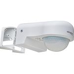 Oktaplex Don Bewegungsmelder Außen 230V IP65 Einstellbarer 240° PIR-Sensor 10m Reichweite Weiss LED geeignet inkl. Eckhalterung