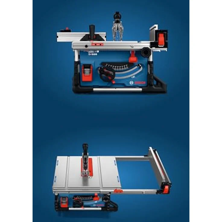 Bosch Professional GTS 18V-70, Akku-Tischkreissäge mit bürstenlosem Motor, 70 mm Schnitthöhe, inkl. Sägeblatt und Zubehör – Bild 8