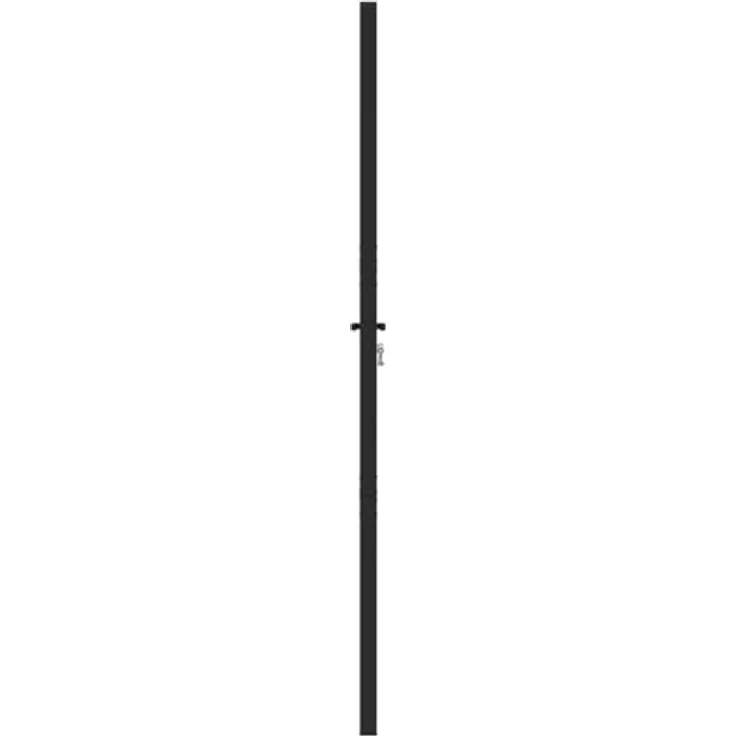 vidaXL Gartentor Aluminium, abschließbar, schwarz, 100x200 cm, pulverbeschichtet – Bild 6