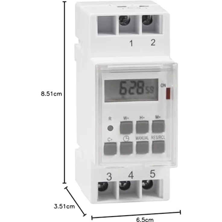 Digitale Zeitschaltuhr McPower STE-3 7 Tage 230V für Schalttafel-Einbau,3600W – Bild 5