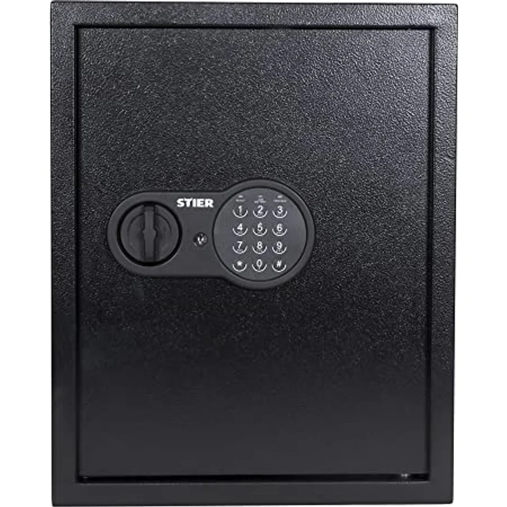 STIER Schlüsseltresor/Schlüsselkasten mit Elektronikschloss, 71 Haken, Verrieglung durch Code, Tür doppelwandig, inkl. Notschlüssel, Schlüsselbox, 8-stelliger Code – Bild 1
