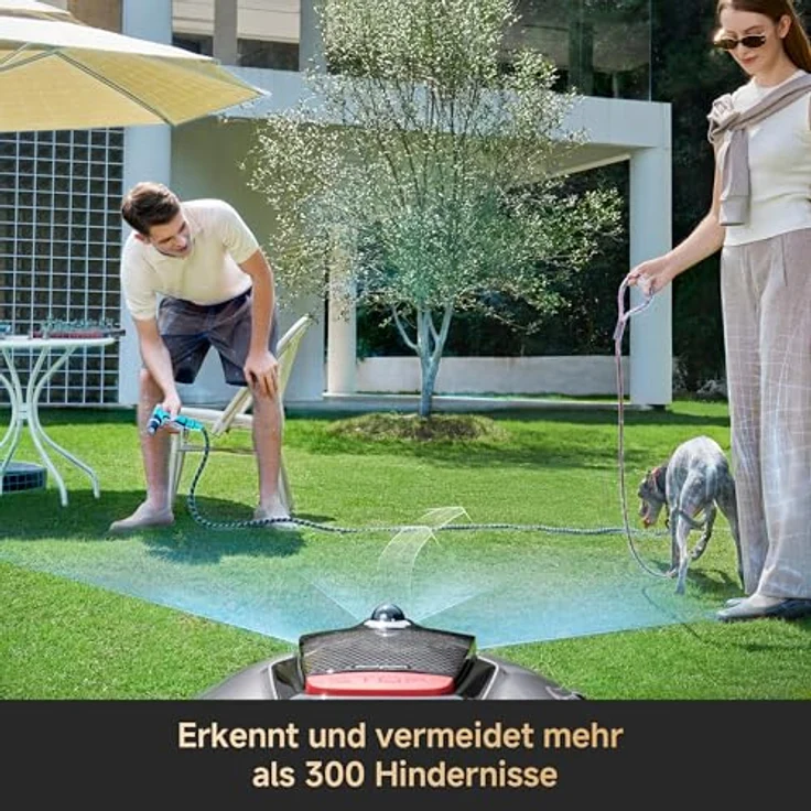 DREAME A3 AWD Pro-3500 Mähroboter mit OmniSense 3.0, 360° 3D LiDAR, KI-Objekterkennung und Allradantrieb, geeignet für Flächen bis 3.500 m², max. Neigung 80% – Bild 8