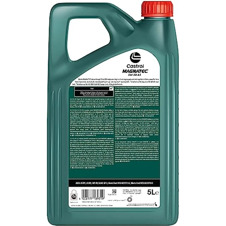 Castrol Motoröl Magnatec 5W-30 A5, Hochleistungsmotoröl mit Fluid-TITANIUM-Technologie, 5L für Benzin-, Diesel- und Hybridfahrzeuge – Bild 4