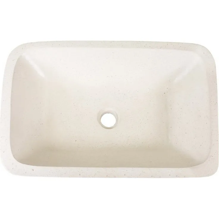 Oriental Galerie Terrazzo Waschbecken Creme 56 x 36 x 12 cm - Handgefertigt aus Naturstein