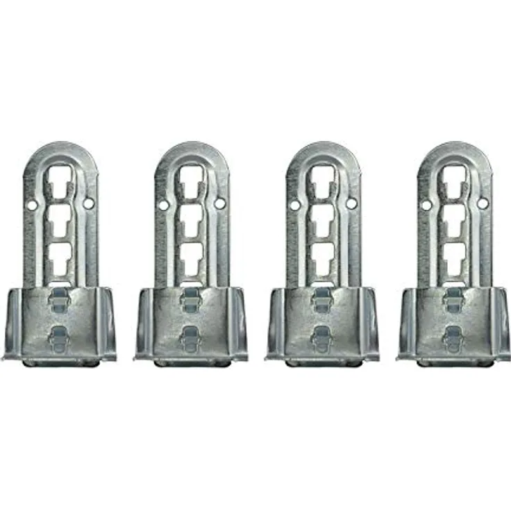 vasalat Bettverbinder Set, Höhenverstellbar, verzinkter Stahl, 4 Stück