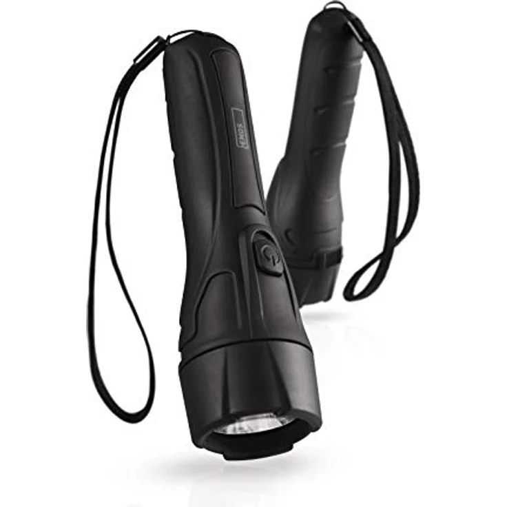 EMOS P3210 ultraleichte LED-Taschenlampe mit Handschlaufe, stoßfeste Handlampe mit Helligkeit 55lm, Leuchtweite 125m, Laufzeit 16 St, Kunststoff, batteriebetrieben – Bild 2