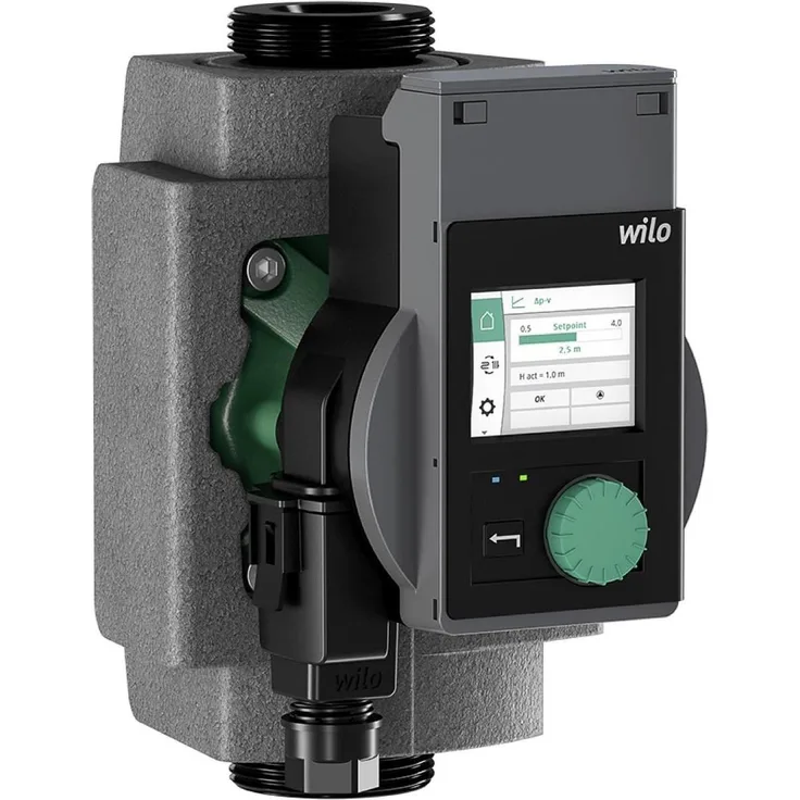 Wilo Stratos PICO plus 2.0, Hoch-Effizienz Wasserpumpe, 4,065 m Förderhöhe, 2.851 l/h Fördermenge, robustes Gusseisen-Gehäuse, integrierte Drehzahlregelung