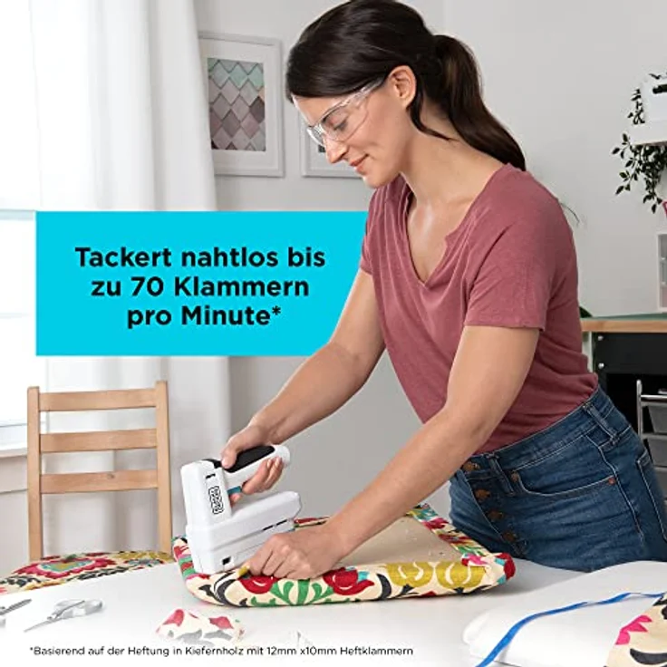Stanley by Black & Decker BCN115 Akku-Tacker, 3,6V mit elektrischem Auslöser, inklusive USB-C-Ladefunktion, kompakt und leicht – Bild 5