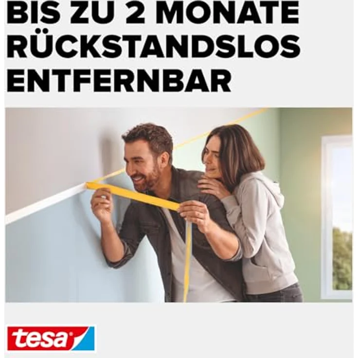 tesa Malerband Perfect+ 50 m x 30 mm, gelb – Bild 5
