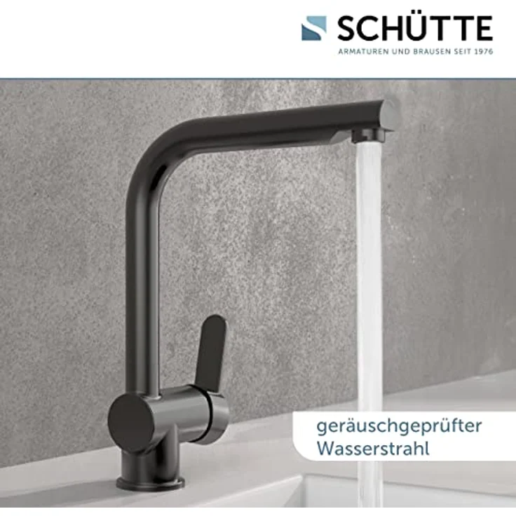 Schütte Spültischarmatur LONDON, energiesparende Cold-Start-Funktion, 360° schwenkbar, herausziehbar, mit 150 cm Brauseschlauch – Bild 7