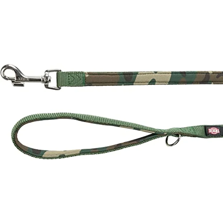 TRIXIE Premium Leine Mit Neopren-Polsterung, Xs–S: 1,20 M/15 Mm, Camouflage/Waldgrün -1987123 – Bild 2
