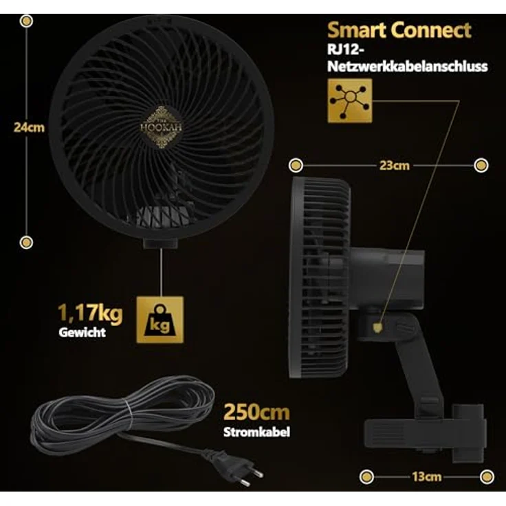 The Hookah THE GROW EDELWEISS PRO Growzelt, 60cm x 60cm x 180cm, Indoor Gewächshaus mit PAR-WHITE Innenfläche und 2000D Black-Armor Außenhaut – Bild 6