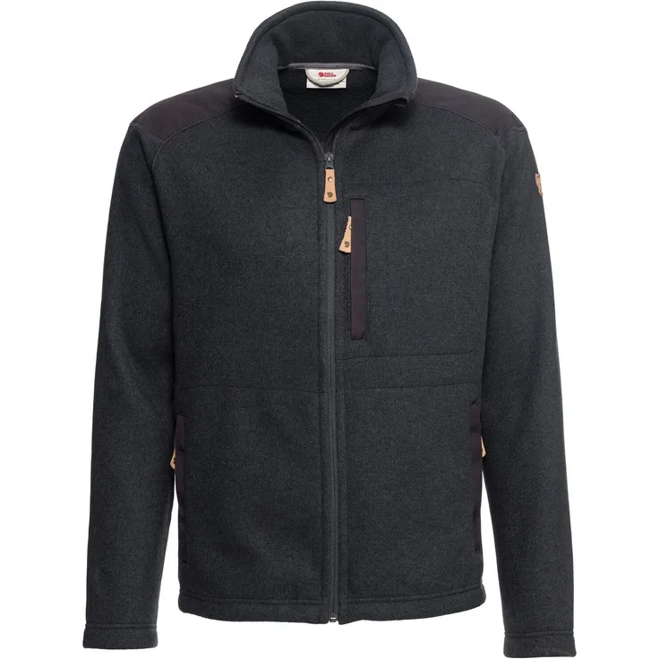 Fjällräven Fleecejacke Buck Fleece, Strick-Fleecejacke mit G-1000 Verstärkungen, blau