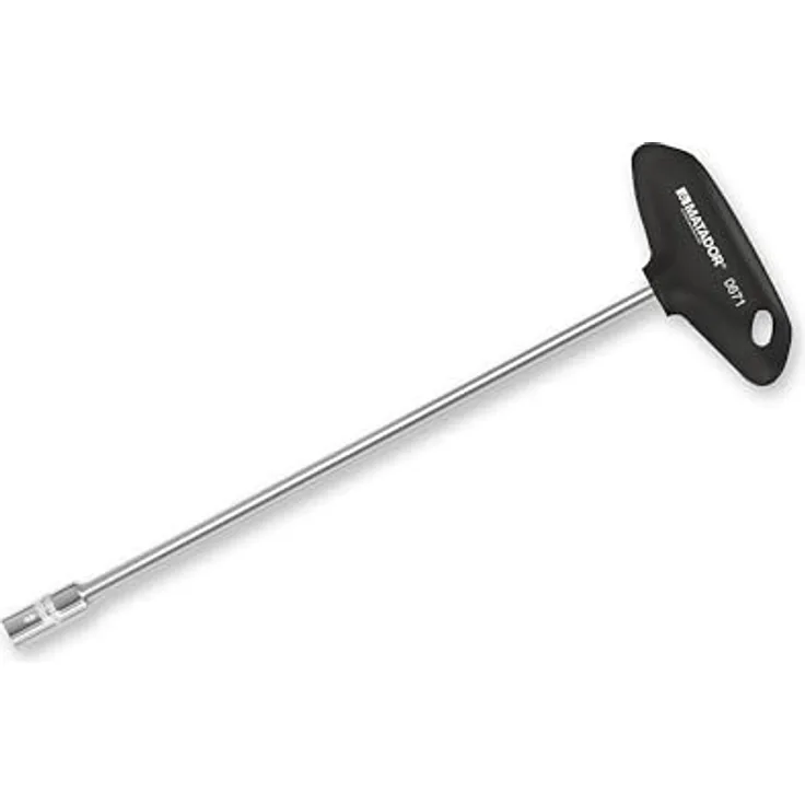 Matador Steckschlüssel-Schraubendreher, 10mm Schlüsselweite mit ergonomischem T-Griff aus hochschlagfestem Kunststoff, extra lange Ausführung
