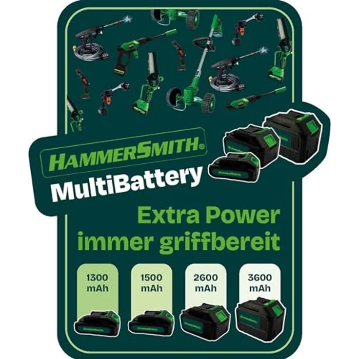 Hammersmith MultiBattery 2600mAh, Lithium-Ersatzakku für Hammersmith Geräte wie HydroBlast und MultiWizard, schneller Wechsel ohne Werkzeug – Bild 3
