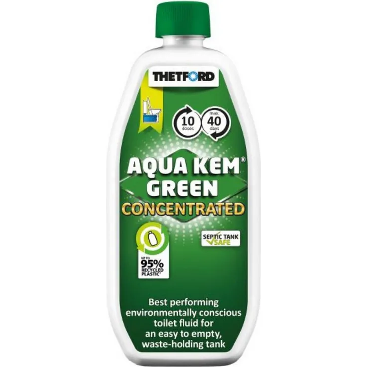 THETFORD Aqua Kem Green Konzentrat, 750 ml umweltfreundlicher Sanitärreiniger mit effektiver Geruchskontrolle und langer Wirkungsdauer