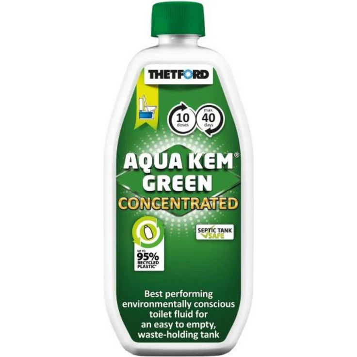 THETFORD Aqua Kem Green Konzentrat, 750 ml umweltfreundlicher Sanitärreiniger mit effektiver Geruchskontrolle und langer Wirkungsdauer