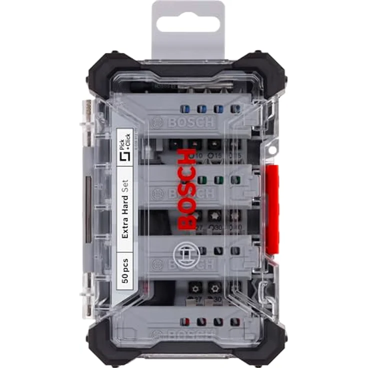 Bosch Accessories 2607012081 Bit-Set, 50-tlg. farbcodiert mit S2-Stahl und robustem Pick and Click-Koffer – Bild 2