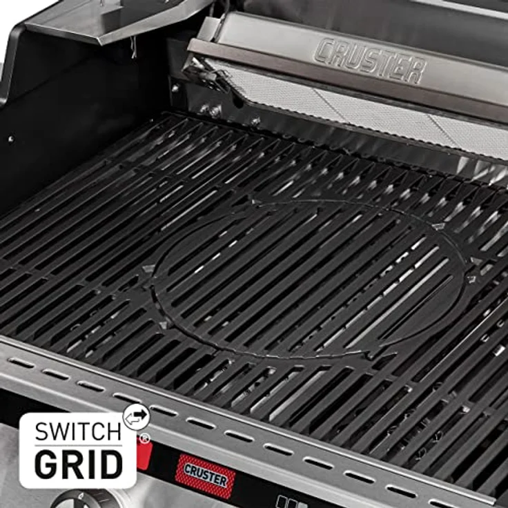 Enders Uniq Pro 3 IK Cruster Gasgrill, Gasgrill mit 800 °C Turbo Zone und Dual-Seitenkocher, schwarz – Bild 7