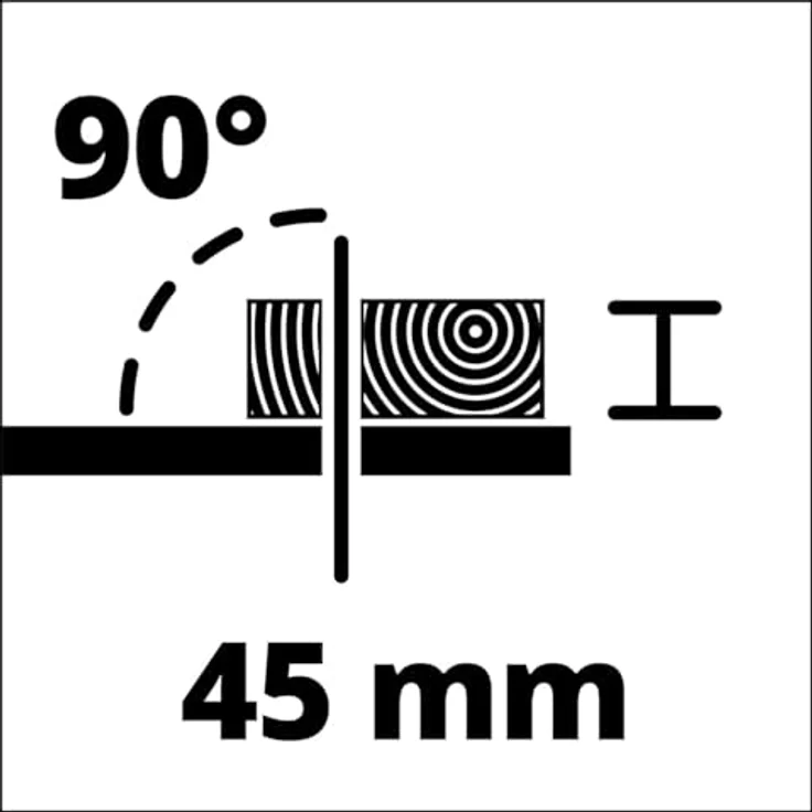 Einhell Tischkreissäge TC-TS 200 (max. 800 W, 200x16 mm Sägeblatt, wartungsarm und mobil, inkl. 45° Anschlag, Sägeblatt und Werkzeug, Spaltkeil, Schiebestock) – Bild 6