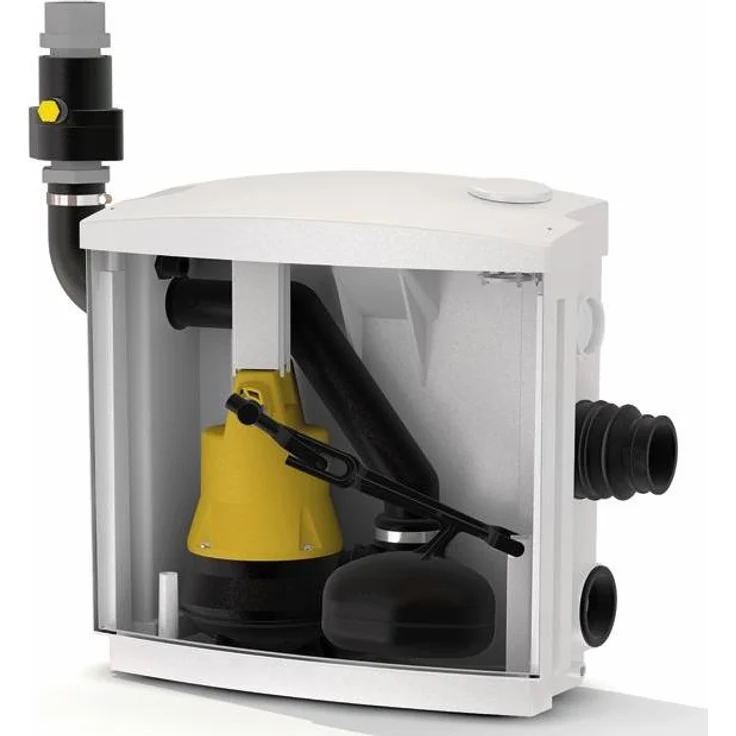 Pentair Jung Pumpen JP Hebeanlage Hebefix Pro, Durchlaufpumpe mit 6,5 m³/h Fördermenge, 7 m Förderhöhe, IP68, 220 Watt, made in Germany