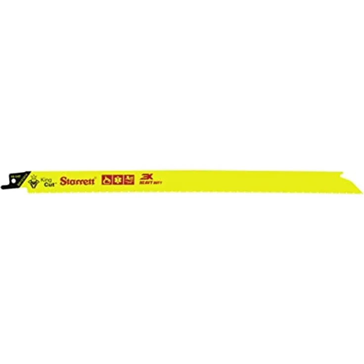 Starrett Bi-Metall Säbelsägeblatt – 5 Stück BR121014-5 King-Cut 300 mm/12" 10-14 TPI Unified Shank Heavy Duty Cutting – kompatibel mit Bosch Dewalt Makita und vielen anderen