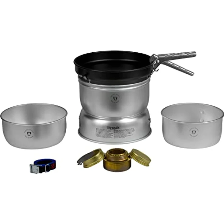 Trangia 25, Gaskocher für 3-4 Personen mit Antihaft-Bratpfanne und leichtem Ultralight-Aluminium – Bild 2