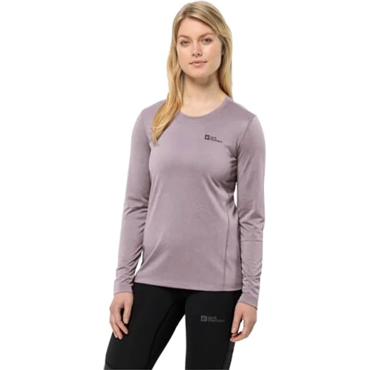 Jack Wolfskin Sky Thermal L/S W, Damen Langarmshirt mit aktivem Feuchtigkeitsmanagement, Violett, (XXL)