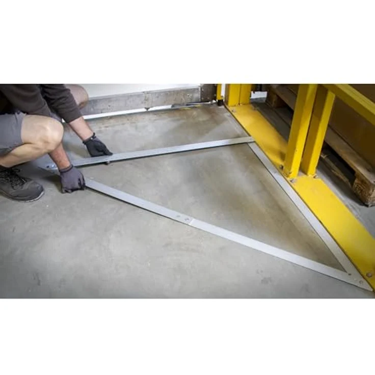 Bauwinkel 1220 x 1220 x 1720 mm klappbar Messwinkel Klappwinkel Winkeldreieck mit Skala – Bild 3