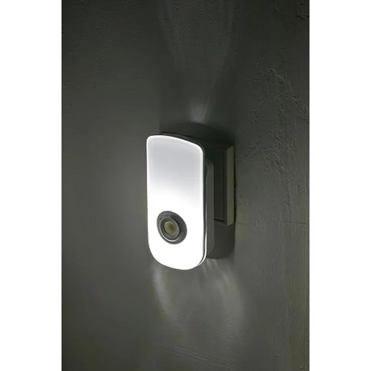 Brennenstuhl LED Sicherheitsleuchte/Nachtlicht mit Infrarot Bewegungsmelder mit SMD LEDs (automatisches Einschalten bei Stromausfall, 50 + 40 lm, inklusive Abnehmbarer Taschenlampe, 3000K) – Bild 4