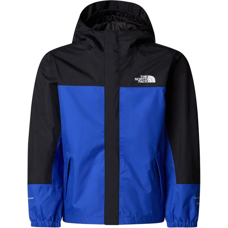 "The North Face Regenjacke ANTORA RAIN JACKET, Arbeitsjacke für Kinder mit elastischem Bund, Blumensammlungstaschen, Logodruck und Markenlabel"