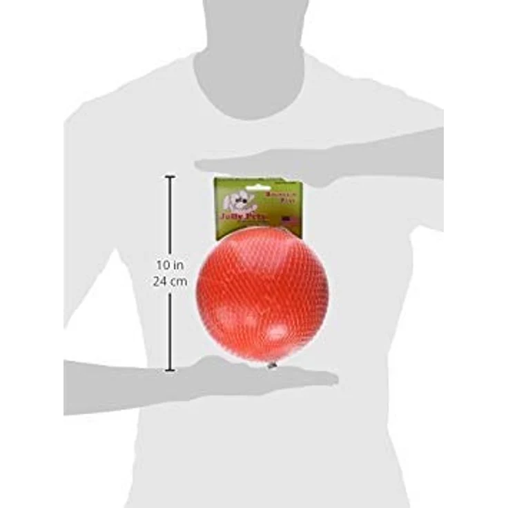 Jolly Pets Ball Bounce-n Play 15cm Orange (Vanilla Smell) - (JOLL068G), Hundespielzeug – Bild 3
