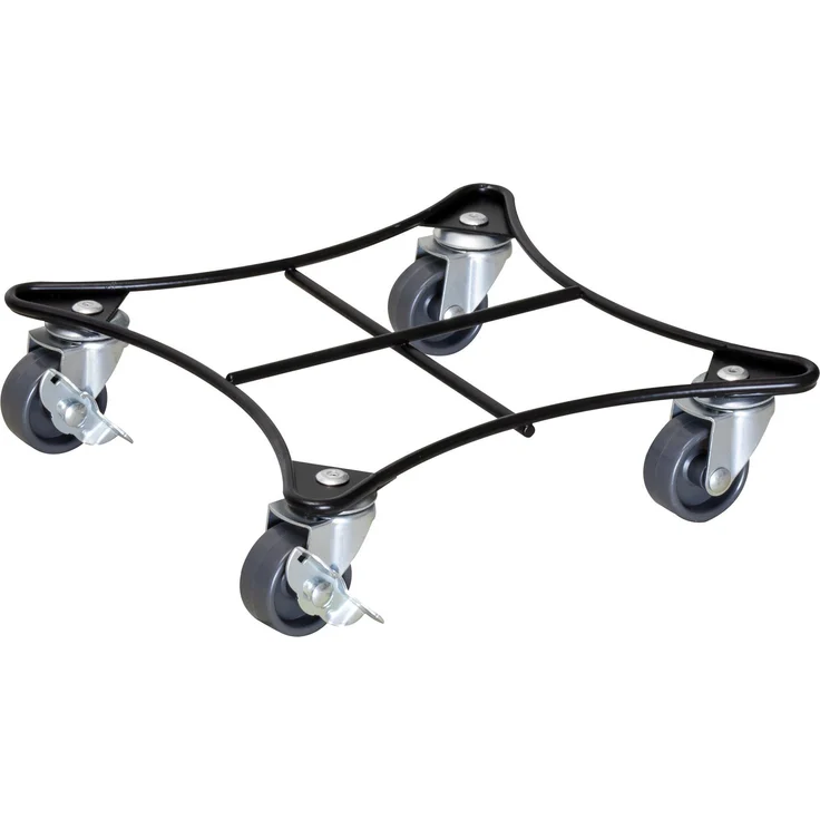 WAGNER design yourself Pflanzenroller BLACK RETRO EDITION I rund & eckig I In & Outdoor I schwarz & taupe – Bild 1
